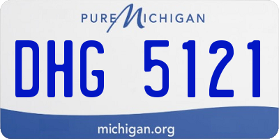 MI license plate DHG5121