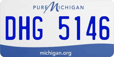 MI license plate DHG5146