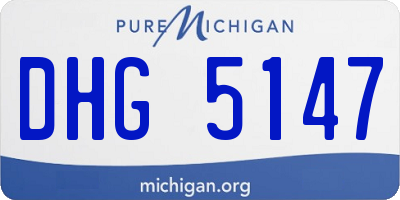 MI license plate DHG5147