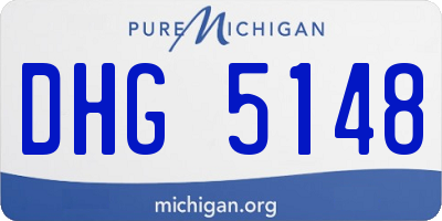 MI license plate DHG5148
