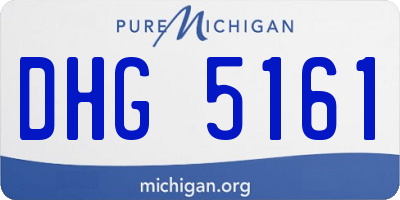 MI license plate DHG5161