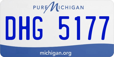 MI license plate DHG5177
