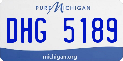 MI license plate DHG5189