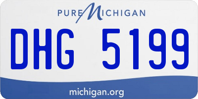 MI license plate DHG5199