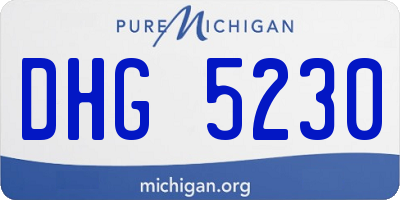 MI license plate DHG5230