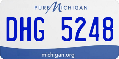 MI license plate DHG5248