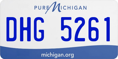 MI license plate DHG5261