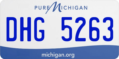 MI license plate DHG5263