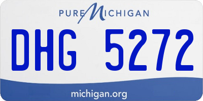 MI license plate DHG5272