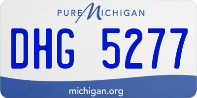 MI license plate DHG5277
