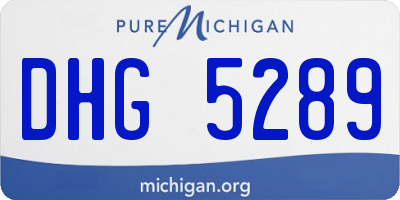 MI license plate DHG5289