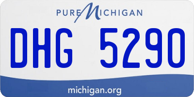 MI license plate DHG5290