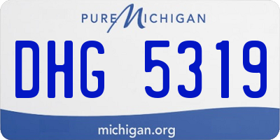 MI license plate DHG5319