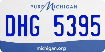MI license plate DHG5395
