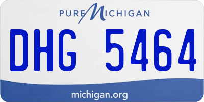 MI license plate DHG5464