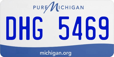 MI license plate DHG5469