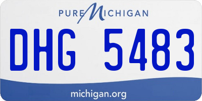 MI license plate DHG5483