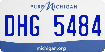 MI license plate DHG5484