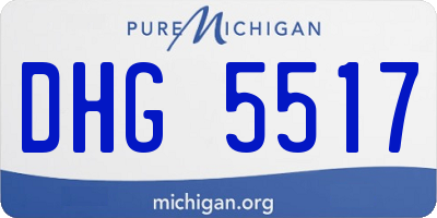 MI license plate DHG5517