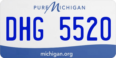 MI license plate DHG5520