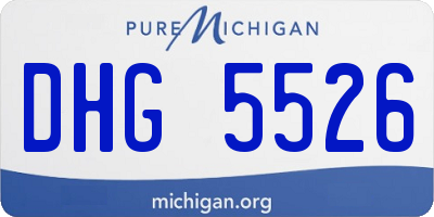 MI license plate DHG5526