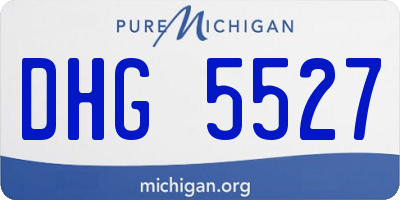 MI license plate DHG5527