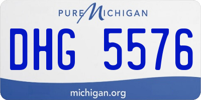 MI license plate DHG5576