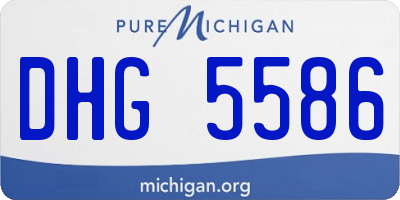 MI license plate DHG5586
