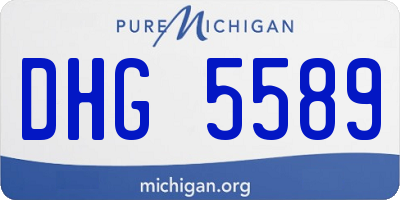 MI license plate DHG5589