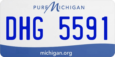 MI license plate DHG5591
