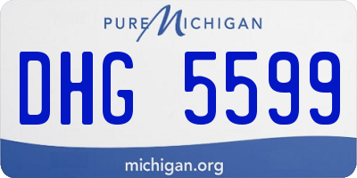 MI license plate DHG5599