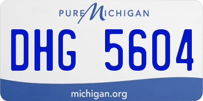MI license plate DHG5604