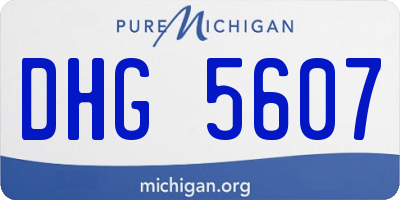 MI license plate DHG5607