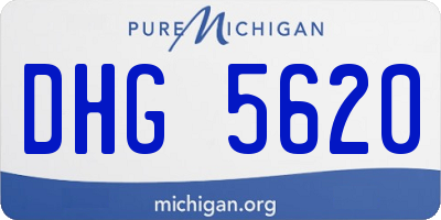 MI license plate DHG5620