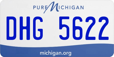 MI license plate DHG5622