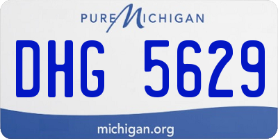 MI license plate DHG5629