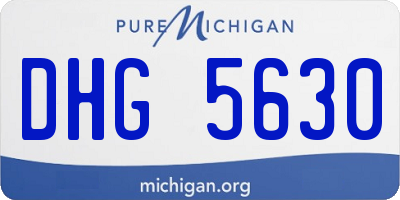 MI license plate DHG5630
