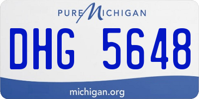 MI license plate DHG5648