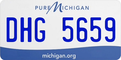 MI license plate DHG5659
