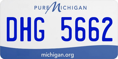 MI license plate DHG5662