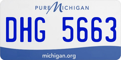 MI license plate DHG5663