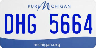 MI license plate DHG5664
