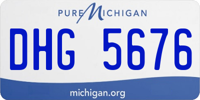 MI license plate DHG5676