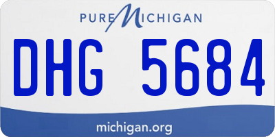 MI license plate DHG5684