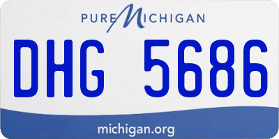 MI license plate DHG5686