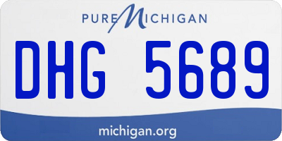 MI license plate DHG5689