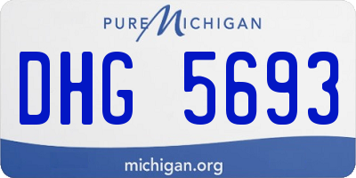 MI license plate DHG5693