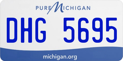 MI license plate DHG5695