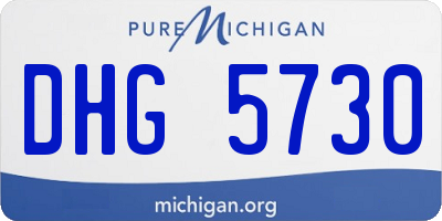 MI license plate DHG5730