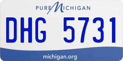 MI license plate DHG5731